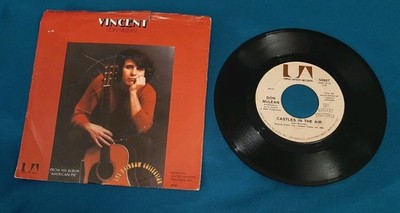 Don McLean 45 Vincent / Castles In The Air United Artists 50887 vg w pic sleeve