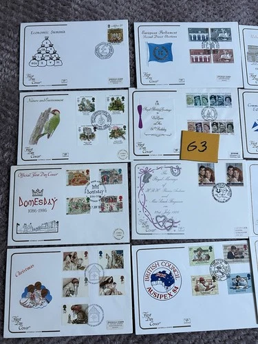 GB First Day Covers 12 Covers 1980-1989 N63