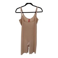 Spanx Bodysuit 10235R Thinstincts 2.0 open bust mid thigh size XL