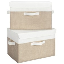 GRANNY SAYS Decorative Storage Bins with Lids, Clothes, Books, Toys