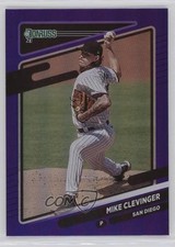 2021 Panini Donruss Holo Purple Mike Clevinger #186 11ur