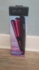 John Frieda 2-in-1 Crimp & Straight Styler Ceramic Flat Iron New in Box