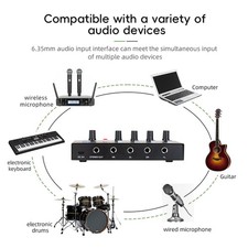 Mini Audio Mixer Stereo Audio Mixer Audio Interfacer