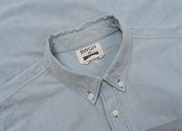 Men Puma Shirt Blue Cotton 38 / M / 46