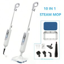 10In1 Steam Scrubbing Mop 2 Steam Levels Flexible Angle Handheld For Home