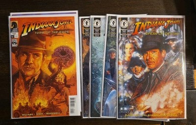 Indiana Jones Dark Horse 6 Comic Lot Spear of Destiny 1-4 Tomb of Gods 1-2 VG-NM