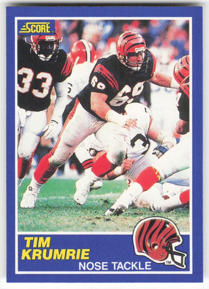 1989 Score Tim Krumrie 69 Cincinnati Bengals NM