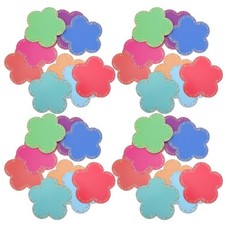 3 Pieces Bulletin Board Flower Shaped Decor Floral Design Card Stock Classroom