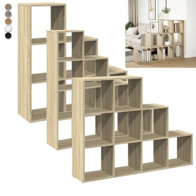 Raumteiler Bücherregal Standregal Treppenregal Wohnzimmer Büro Stufenregal Regal