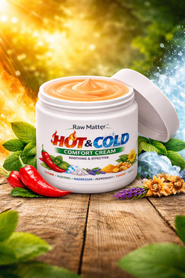 Raw Matter  Hot & Cold Comfort Cream   Natural Pain Relief | Cayenne & Menthol