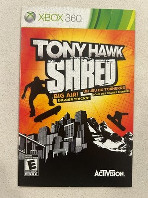 TONY HAWK SHRED - XBOX 360 - INSTRUCTION MANUAL