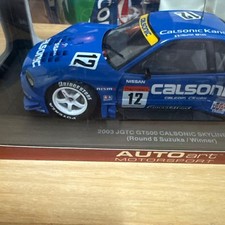 1/18 AUTOart Nissan Calsonic Skyline GT500 2003 JGTC Suzuka Round 8 #12