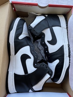 Nike Dunk High Panda Black White 43
