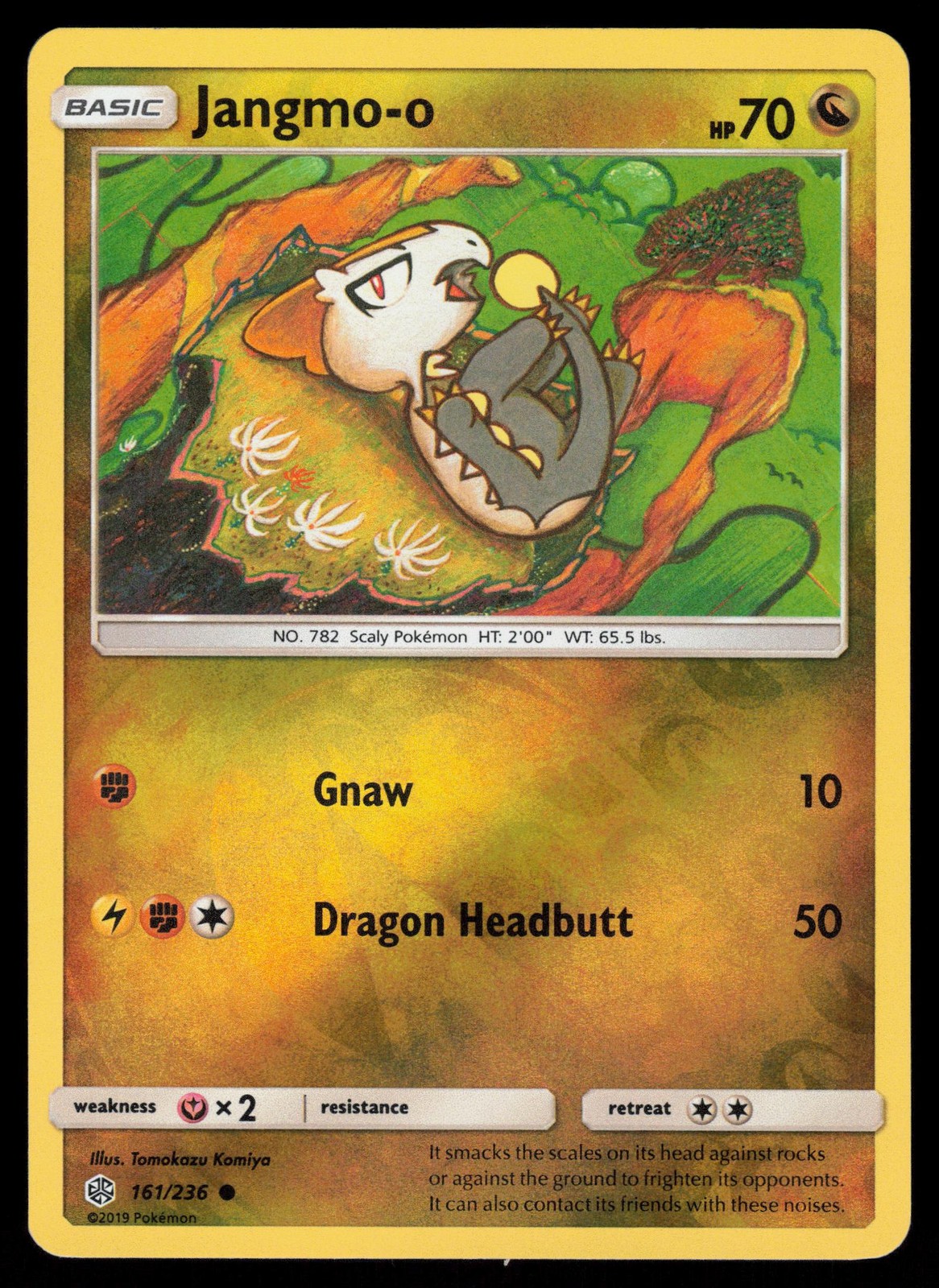 Jangmo-o 161/236 Reverse Holo Pokemon Cosmic Eclipse LP
