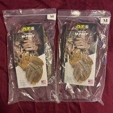 NEW US MADE Berry Compliant Mechanix M-Pact Gloves MEDIUM Coyote Brown ARMY x2