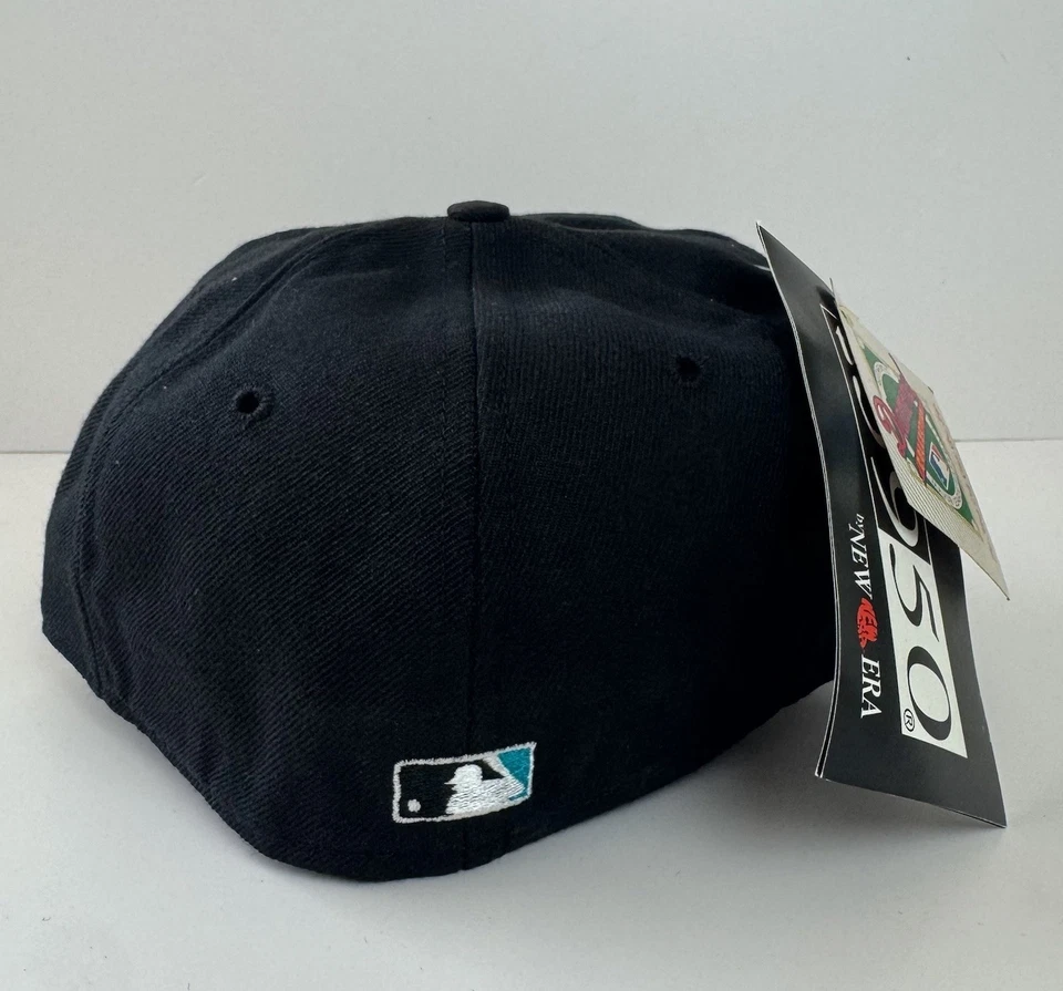 Винтажная шерстяная шляпа 90-х Florida Marlins New Era Diamond Pro модель 7 1/4 США 5950 - Изображение 4 из 4