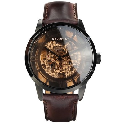 FORSINING Mens Automatic Watch with Mechanical Movement, Skeleton Dial and Le...