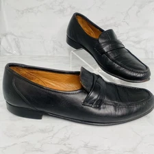 Allen Edmonds Bergamo Loafers Men’s 10.5 D Leather Dress Shoes ITALY Slip On