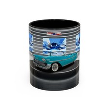 Taza de café Chevy Muscle Car 1858 vintage coche clásico publicidad promoción