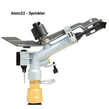 1" Zoll Sprinkler, Atom22, Impulsregner, Kreisregner, Profi Rasensprenger 20m