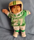 cabbage patch kids, 85, OK, HM 3, auburn hair, gold eyes, #27 NFL