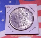 1889 Morgan Silver Dollar  90% SILVER ABOUT UNCIRCULATED FREE SHIPPING  👀