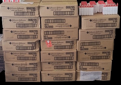 Band Aid First Aid To Go Kit Johnson & Johnson Wholesale Case = 48 Kits  1 Left
