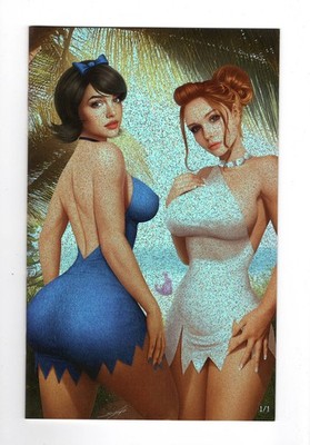 Skyline #6 Sidney Augusto Betty & Wilma Cosplay Nice Glitter Foil 1/1 Variant NM