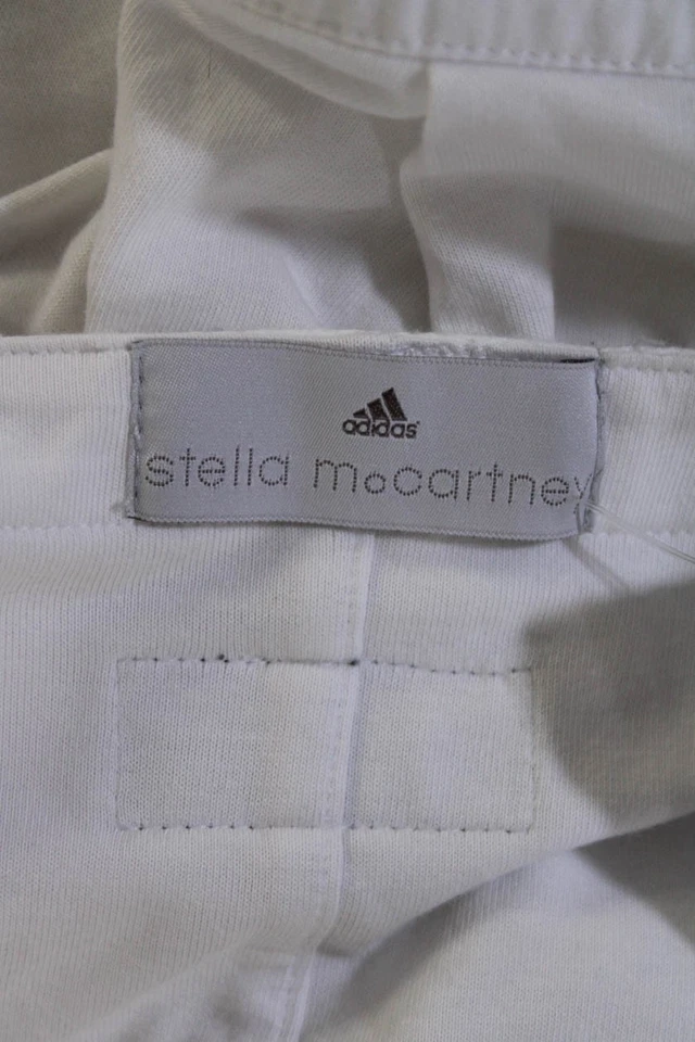 Adidas Women's Low Rise Polyester Mini Shorts White s - Image 4 of 4