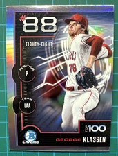 2025 Bowman GEORGE KLASSEN Chrome Scouts Top 100 Card Los Angeles Angels BTP-88