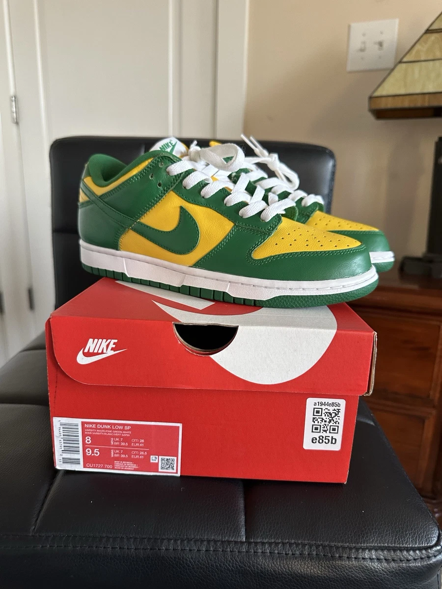 Nike Dunk Low SP Brazil Varsity Maize Pine Green Size 5.5M / 7W CU1727-700 NIB Nike Dunk SP 2020 Low Brazil for Sale | Authenticity  main image 3