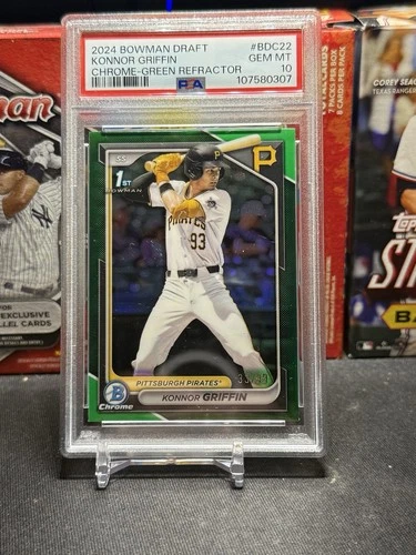 2024 Bowman Draft Chrome 1st - Konnor Griffin BDC-22 Green Refractor /99 PSA 10