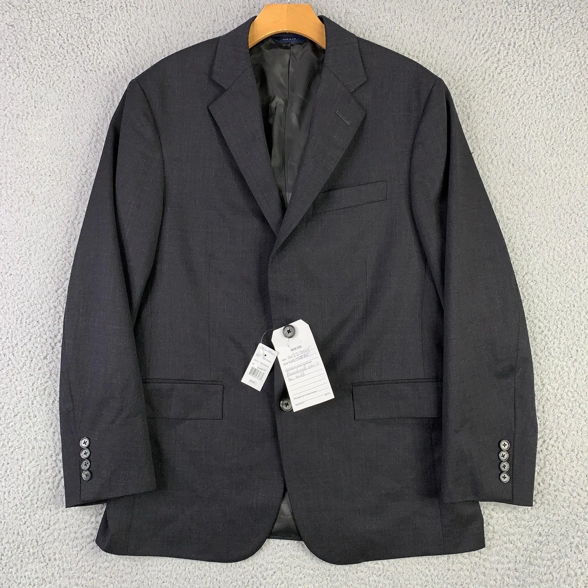 Pantalon Costume Brooks Brothers 1818 Regent Fit - 38x29 - Laine Bleu Marine - Neuf Sans étiquette
