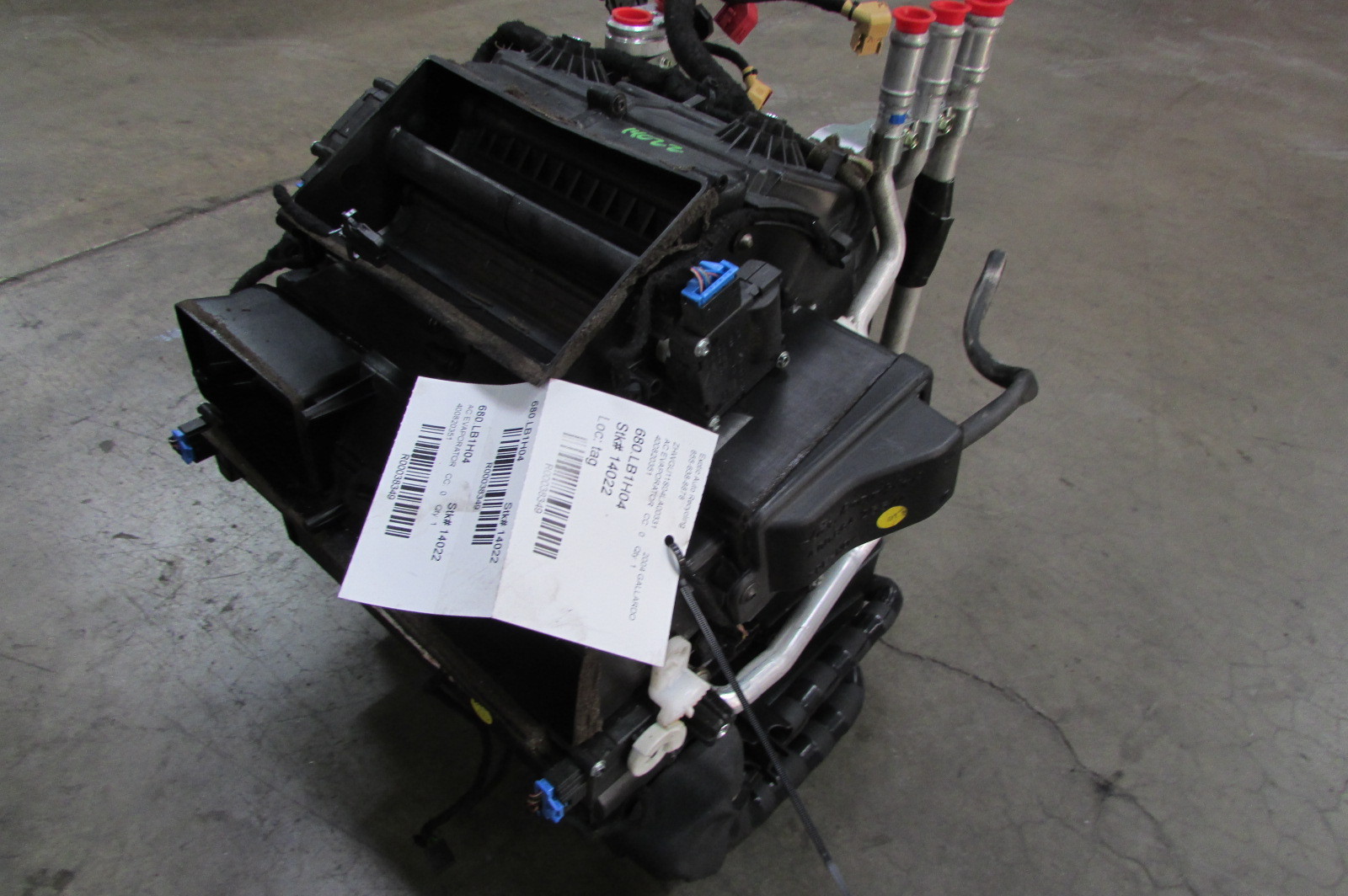 Lamborghini Gallardo, A/C Evaporator, Distribution Box, Used, P/N 400820351