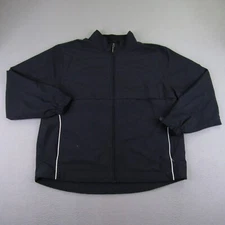 Cutter Buck Jaket Mens Extra Large Blue Full Zip Coat CB Wind Tec Windbreaker ^