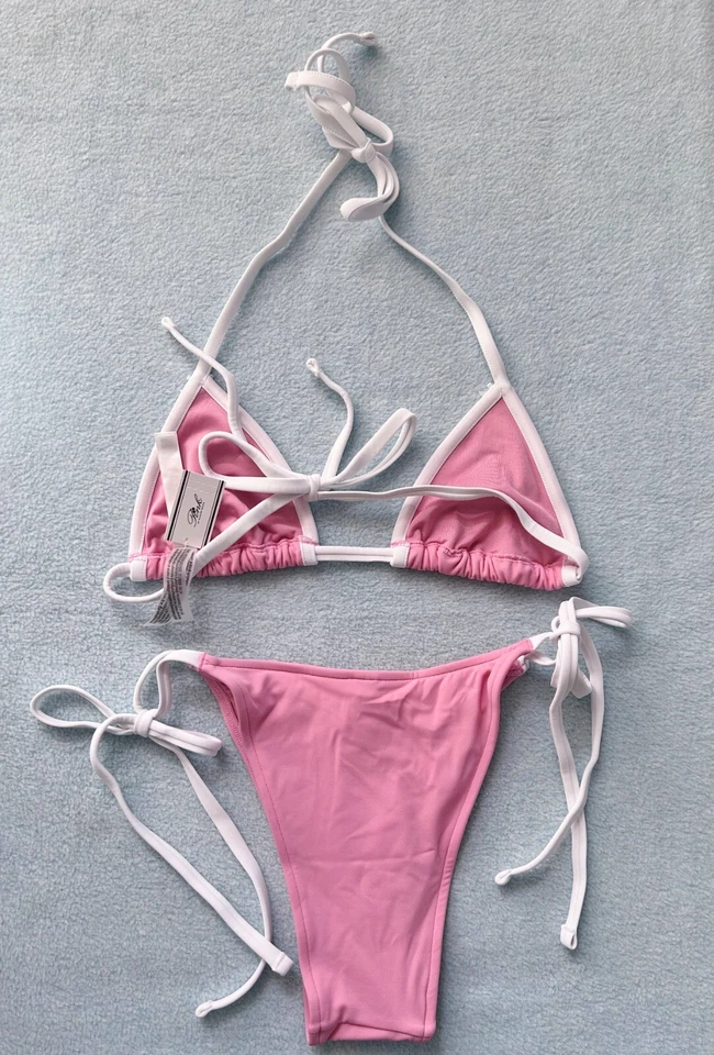 Новый с ярлыками розовый Frankies бикини плащ мая бикини верх и розмарин бикини низ 2 ПК M - Изображение 3 из 4