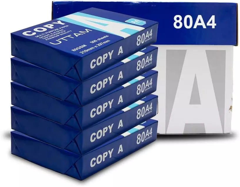 A4 Paper 500 Sheets 80gsm White Copier / Printer Paper – 1 Reams – Fast ...