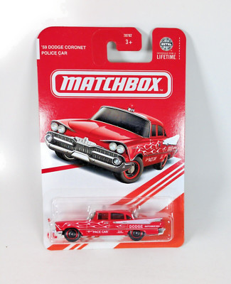 Matchbox '59 Dodge Coronet Police Car 1/4 Red 1:64 Scale Toy