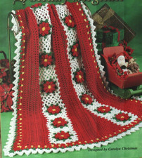 QUICK  EASY HOLIDAY AFGHAN CHRISTMAS CROCHET PATTERN INSTRUCTIONS