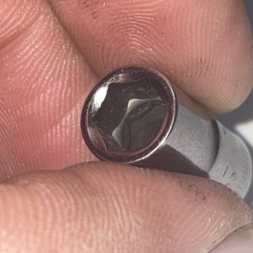 Vintage Craftsman USA 7mm 6 Point 1/4" Drive Shallow Socket 43503, INV G Series - Picture 7 of 11