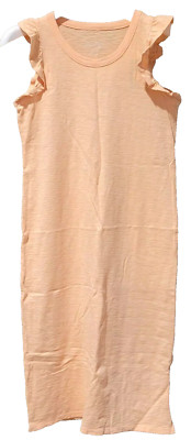 Universal Thread Women's Below Knee Day Dress Ruffle Sleeve Size M Coral