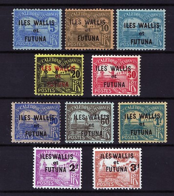 Wallis & Futuna Islands J1-J10 Postage Due VF 2 full sets ZAYIX STAMPS 0525S0165