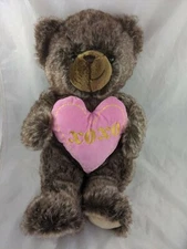 HugFun Brown Bear Plush 17 Inch Heart XOXO Hug Fun Stuffed Animal Toy
