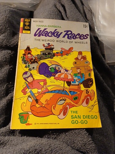 Wacky Races #7 Comic Book Hanna Barbera 1972 Whitman Penelope Pitstop ...