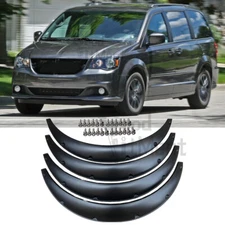 For Dodge Grand Caravan 3.5" Car Flexible Fender Flares Wheel Arches Body Kit 4X
