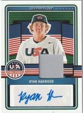 RYAN HARWOOD 2023 PANINI USA BASEBALL STARS & STRIPES 15U NATIONAL TEAM AUTO.