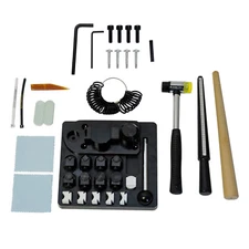 Jewelry Tool Ring Bending Machine with Nylon Dies, Ring Sizer Measuring Tool Set