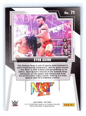 きゅん 2022 WWE NXT #71 Xyon Quinn Rookie NXT 2.0 Mint | eBay