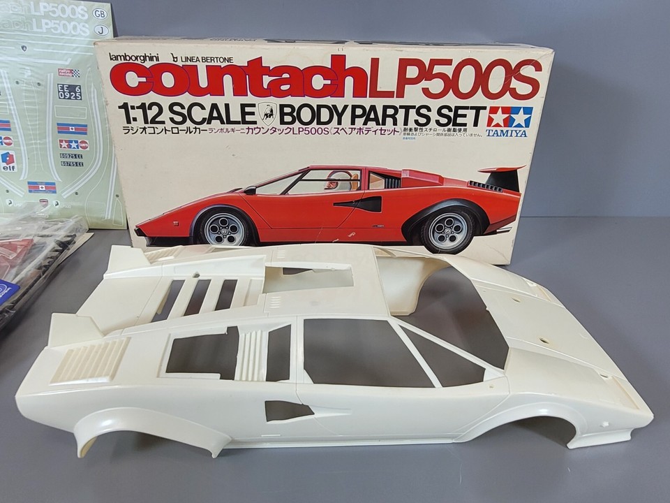 Tamiya R/C 1/12 Lamborghini Countach LP500S Spare Body Parts Set ...