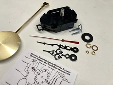 Takane clock pendulum movement quartz with 8" pendulum fits a 3/8" thick dial